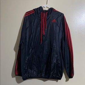 Men’s Large - Black & Red Adidas Jacket